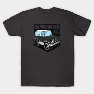 Black Ramcharger (White-Based) - 1974 T-Shirt